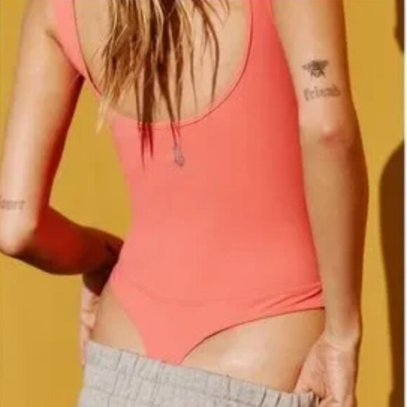 Free People Movement Heart of Gold Leotard Bodysuit Pink XS - Picture 2 of 8